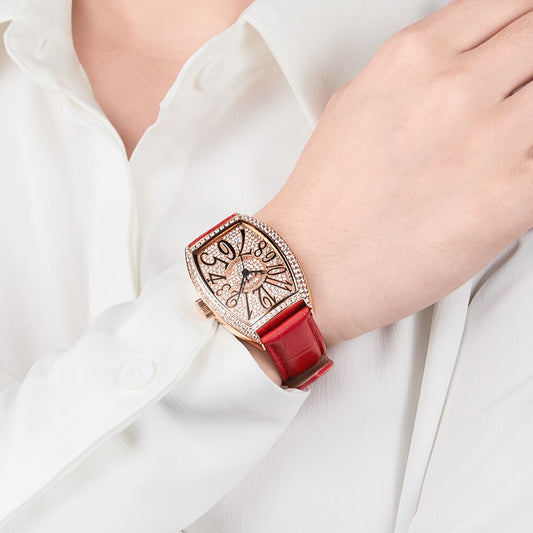 Montre RUIMAS Femme Diamants Automatique Cuir - MEGIR