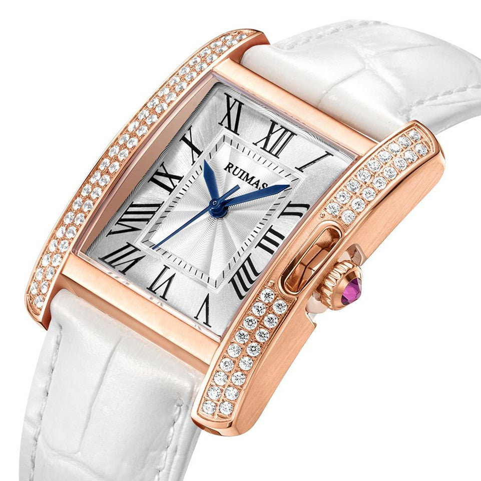 Montre RUIMAS Femme Automatique Cuir Saphir - MEGIR