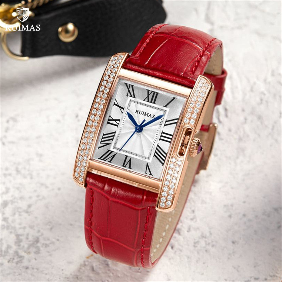 Montre RUIMAS Femme Automatique Cuir Saphir - MEGIR