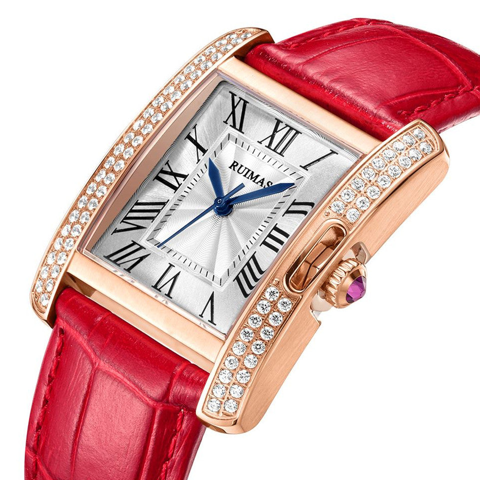 Montre RUIMAS Femme Automatique Cuir Saphir - MEGIR