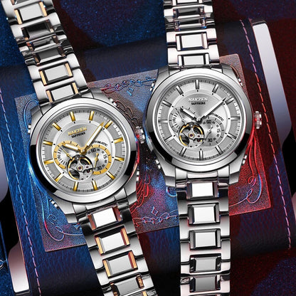 Montre NAKZEN Homme Automatique Miyota 82S7 - Saphir Acier - MEGIR