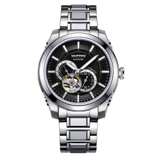 Montre NAKZEN Homme Automatique Miyota 82S7 - Saphir Acier - MEGIR