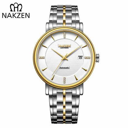 Montre NAKZEN Homme Business Automatique - Miyota 9015 Diamants - MEGIR