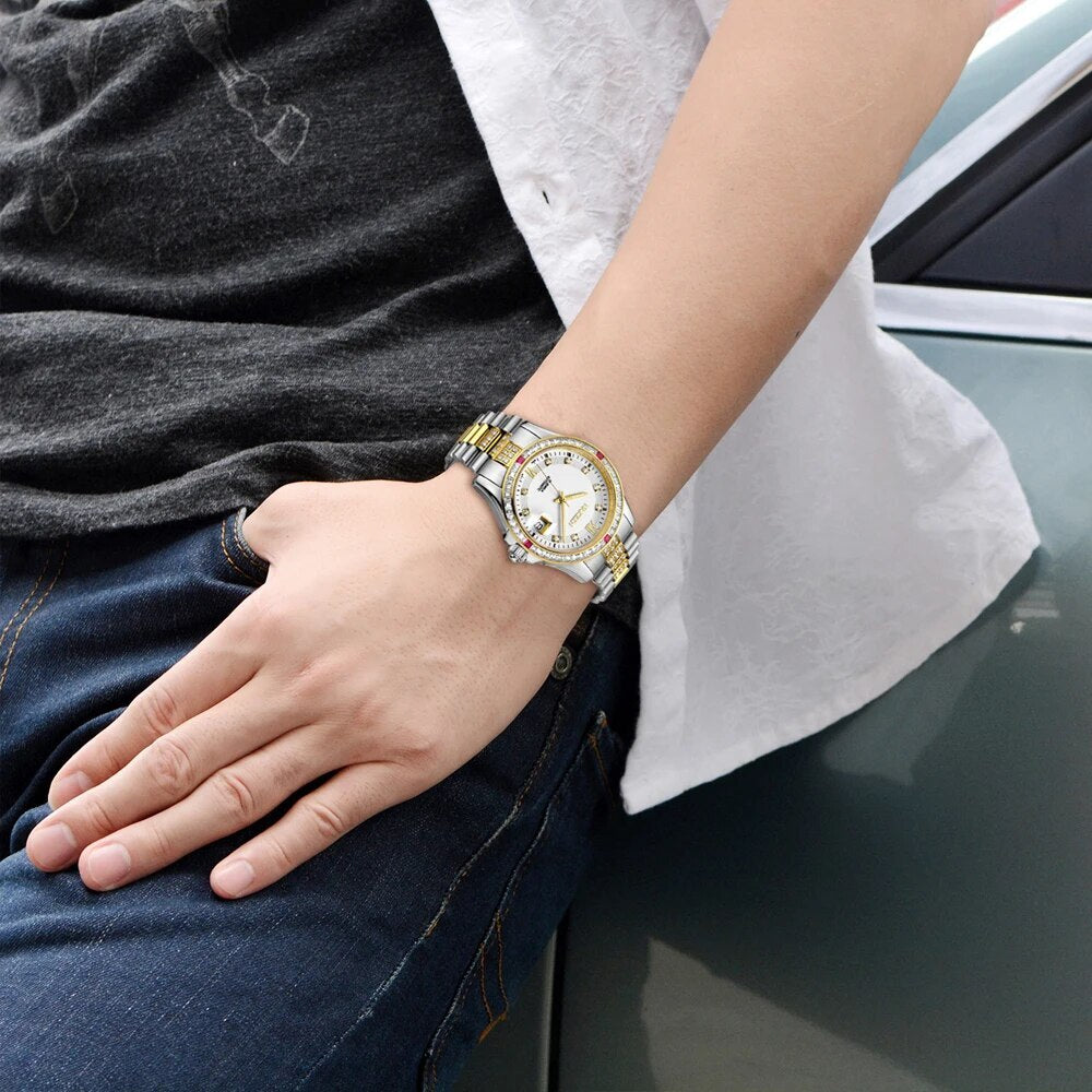Montre NAKZEN Homme Automatique NH35 - Diamants Acier - MEGIR