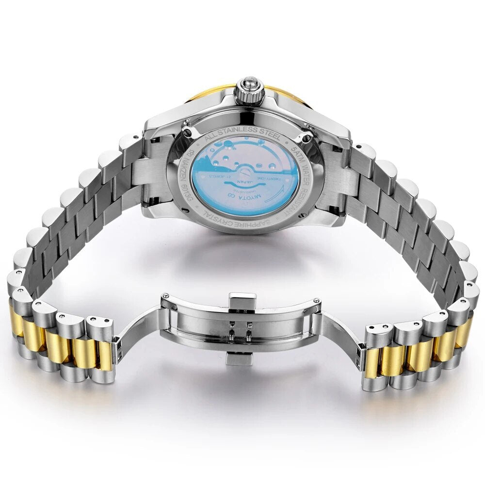 Montre NAKZEN Homme Automatique NH35 - Diamants Acier - MEGIR
