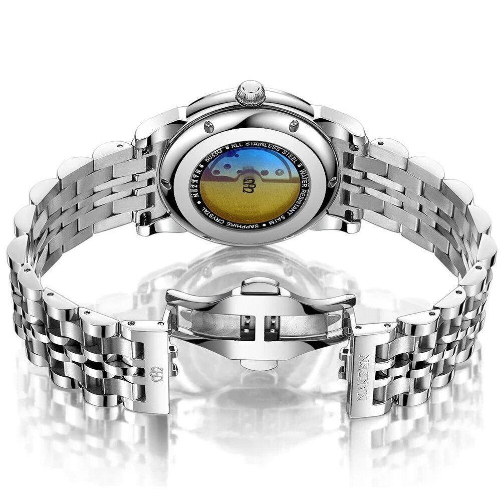 Montre NAKZEN Homme Automatique NH35 - Diamants Lumineux - MEGIR