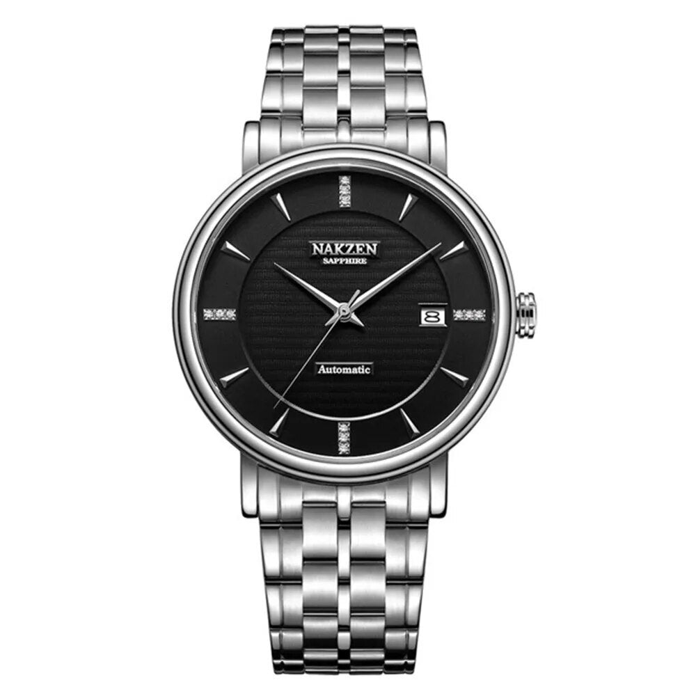 Montre NAKZEN Homme Business Automatique - Miyota 9015 Diamants - MEGIR