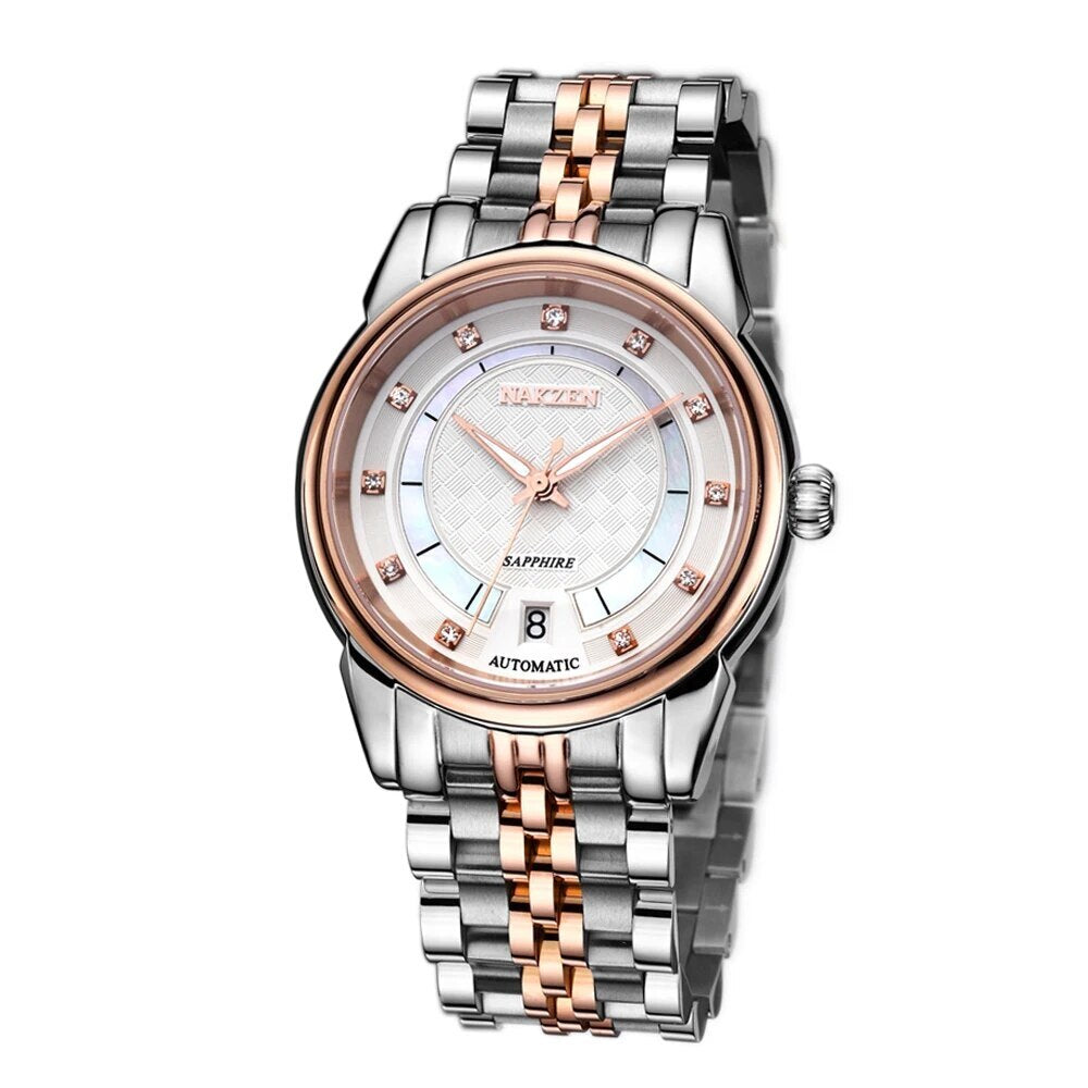 Montre NAKZEN Homme Automatique NH35 - Diamants Lumineux - MEGIR