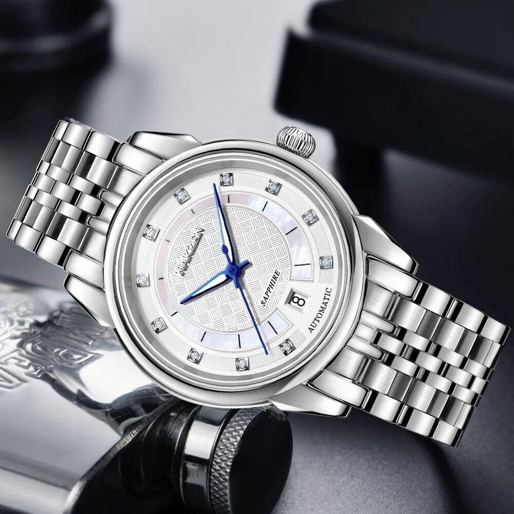 Montre NAKZEN Homme Automatique NH35 - Diamants Lumineux - MEGIR