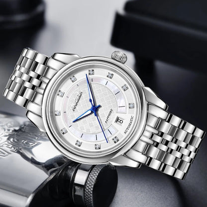 Montre NAKZEN Homme Automatique NH35 - Diamants Lumineux - MEGIR
