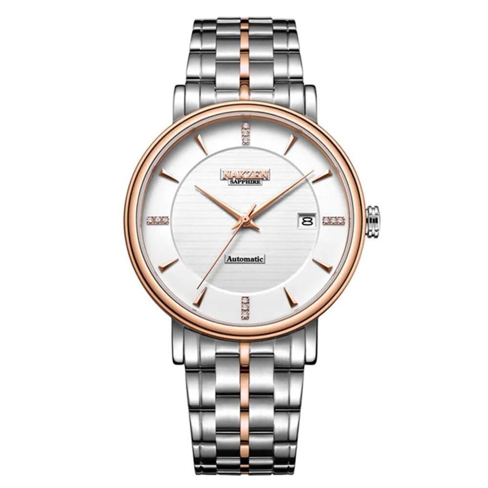 Montre NAKZEN Homme Business Automatique - Miyota 9015 Diamants - MEGIR