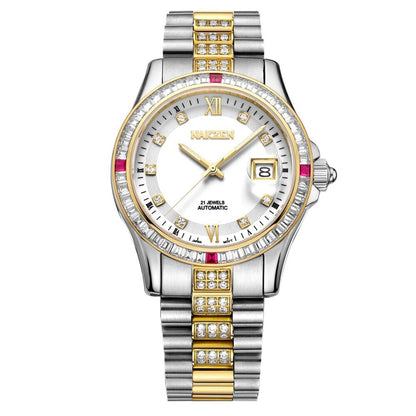 Montre NAKZEN Homme Automatique NH35 - Diamants Acier - MEGIR