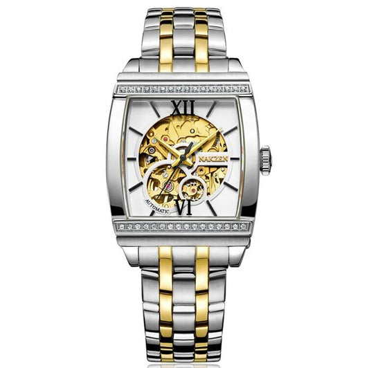 Montre NAKZEN Rectangle Automatique Tourbillon Homme - MEGIR