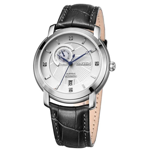 Montre NAKZEN Homme Automatique NH37 - Saphir Militaire Cuir - MEGIR