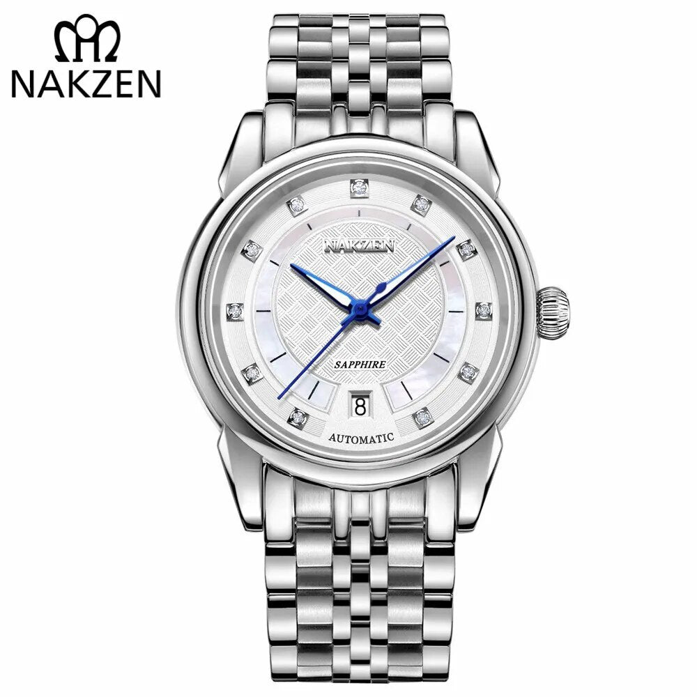 Montre NAKZEN Homme Automatique NH35 - Diamants Lumineux - MEGIR