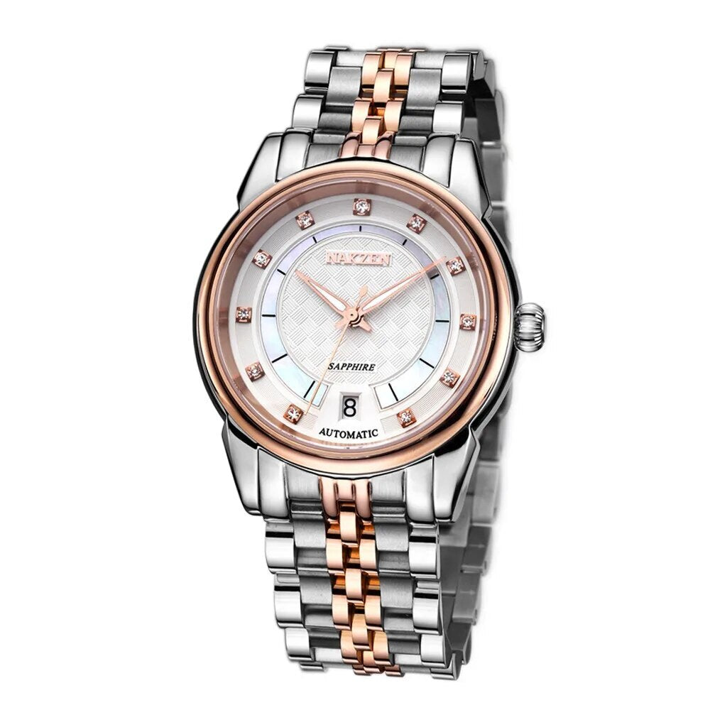 Montre NAKZEN Homme Automatique NH35 - Diamants Lumineux - MEGIR