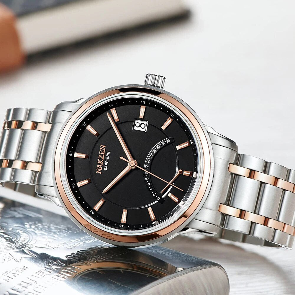 Montre NAKZEN Homme Chronographe Sport - Quartz Étanche - MEGIR
