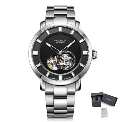 MEGIR Montre Homme Classique - Acier Inoxydable - MEGIR