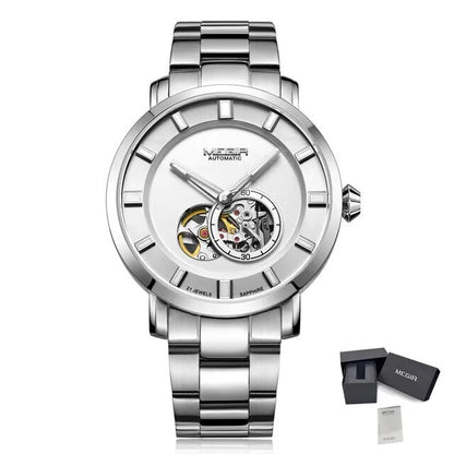 MEGIR Montre Homme Classique - Acier Inoxydable - MEGIR
