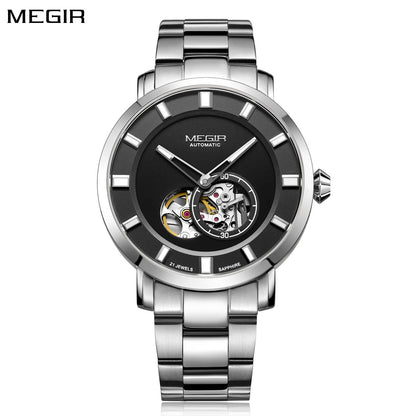 MEGIR Montre Homme Classique - Acier Inoxydable - MEGIR