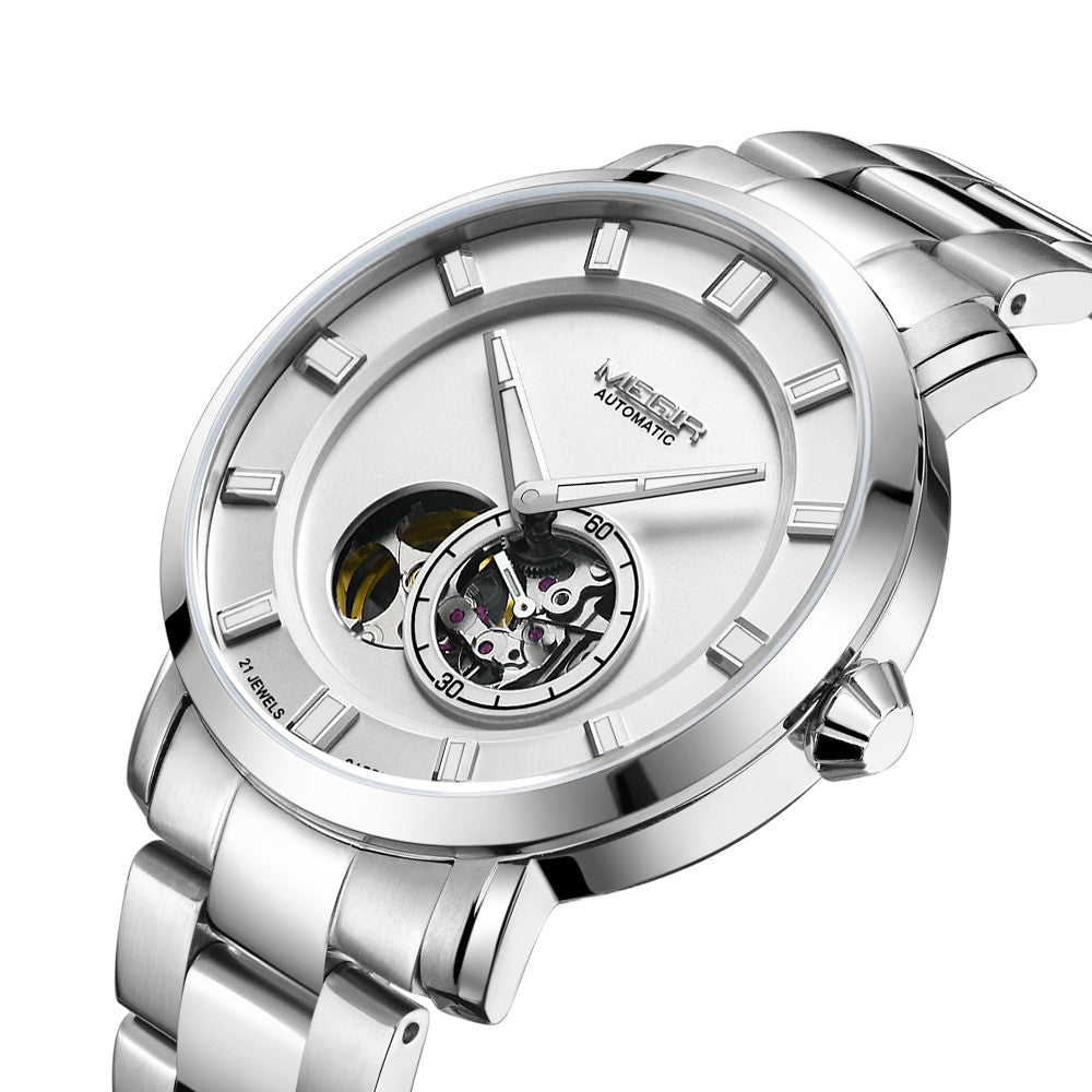 MEGIR Montre Homme Classique - Acier Inoxydable - MEGIR