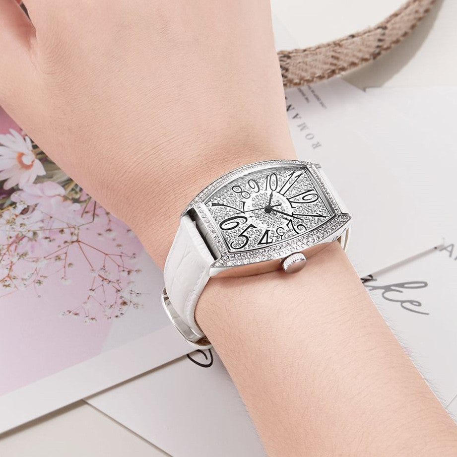 Montre RUIMAS Femme Diamants Automatique Cuir - MEGIR