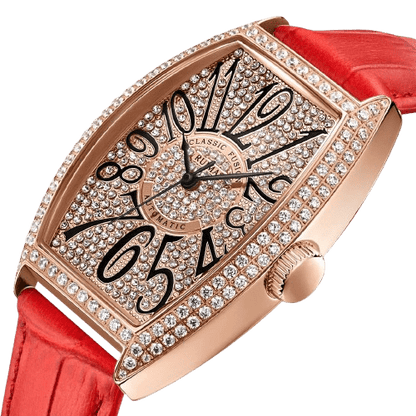 Montre RUIMAS Femme Diamants Automatique Cuir