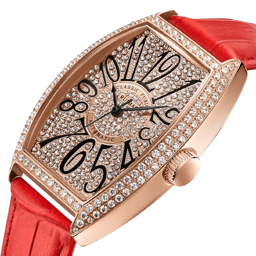 Montre RUIMAS Femme Diamants Automatique Cuir