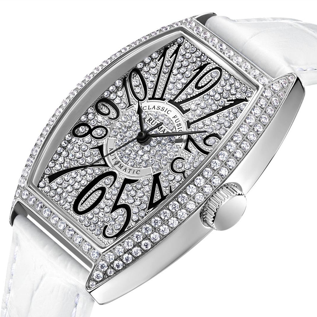 Montre RUIMAS Femme Diamants Automatique Cuir - MEGIR