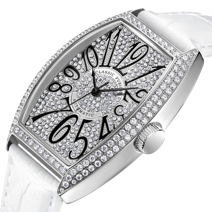 Montre RUIMAS Femme Diamants Automatique Cuir - MEGIR