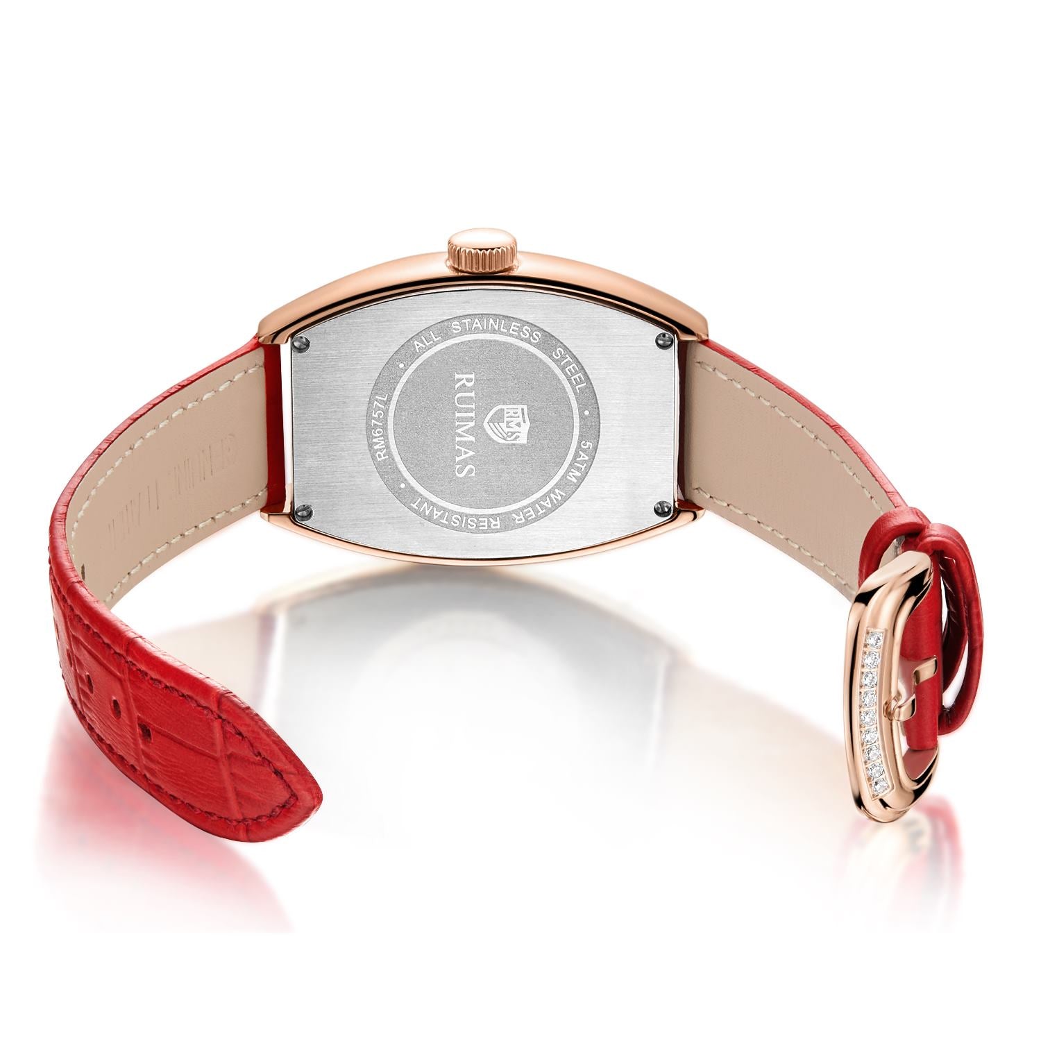 Montre RUIMAS Femme Diamants Automatique Cuir - MEGIR