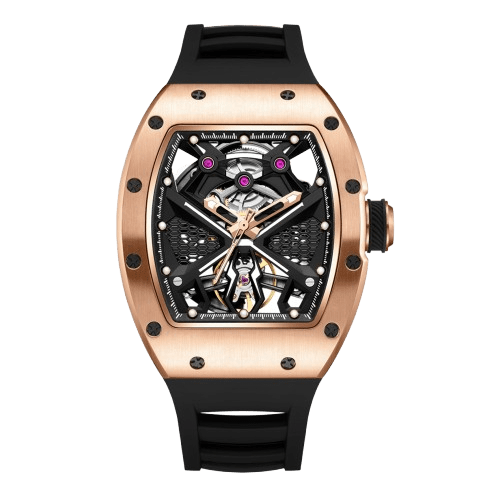 MEGIR Montre Homme Ajourée Automatique - Acier Étanche